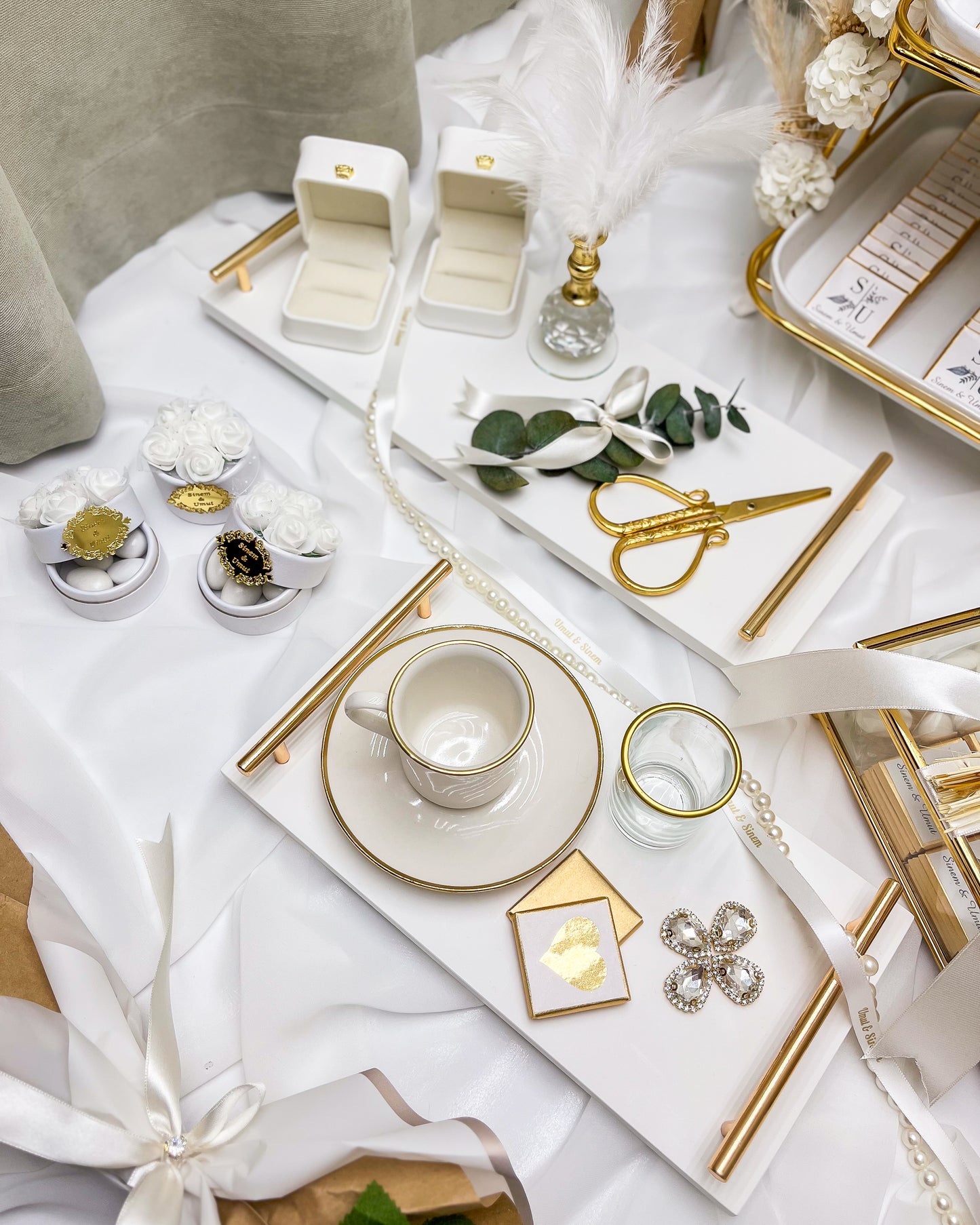 Ich und Du GOLD – Tablett-Set
