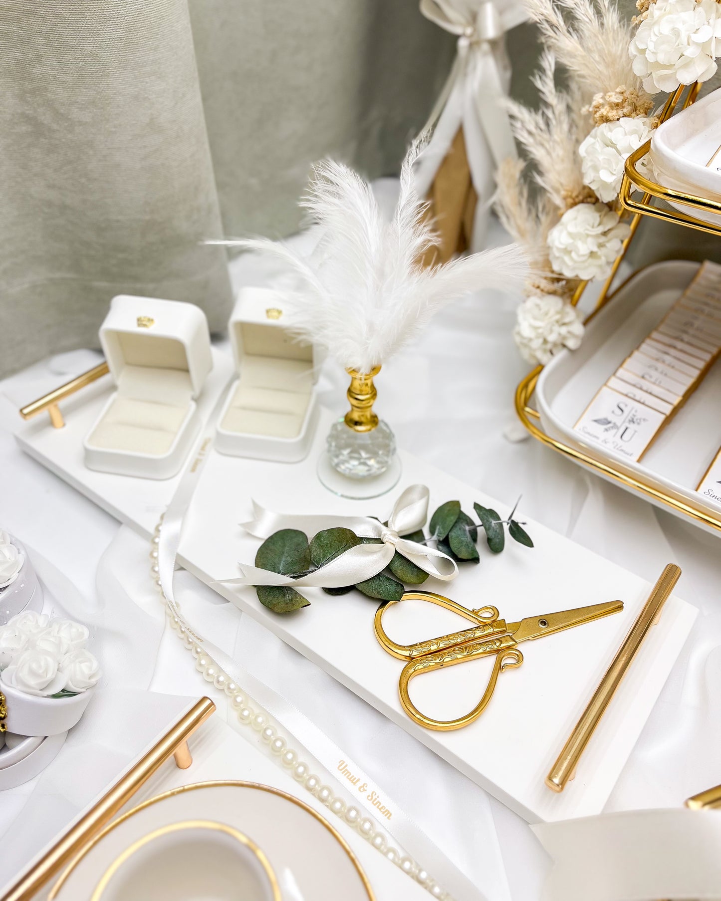 Ich und Du GOLD – Tablett-Set