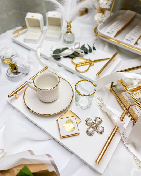 Ich und Du GOLD – Tablett-Set