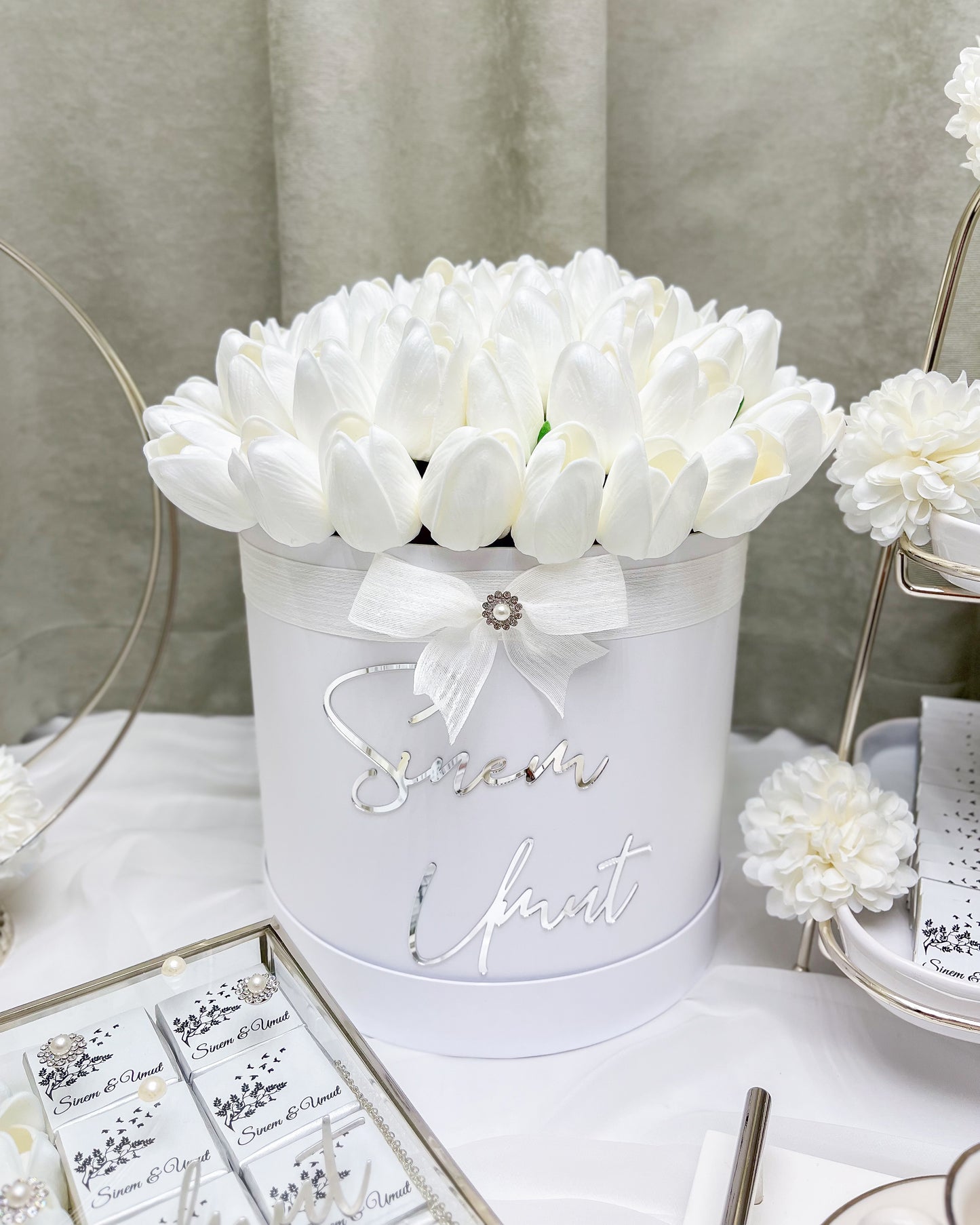You and Me SILVER - Flower Box
