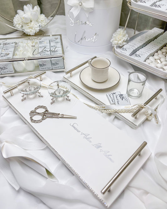 Me and You SILBER – Tablett-Set